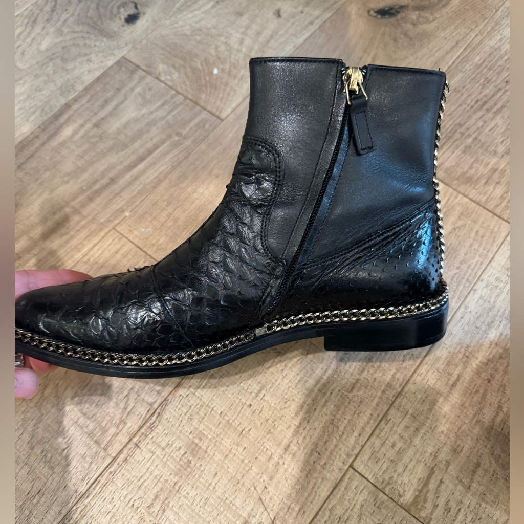 Lanvin Python Boot With Chain